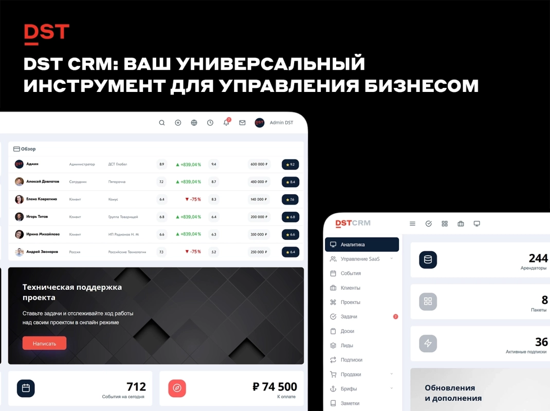 DST CRM: Ваш универсальный инструмент для управления бизнесом